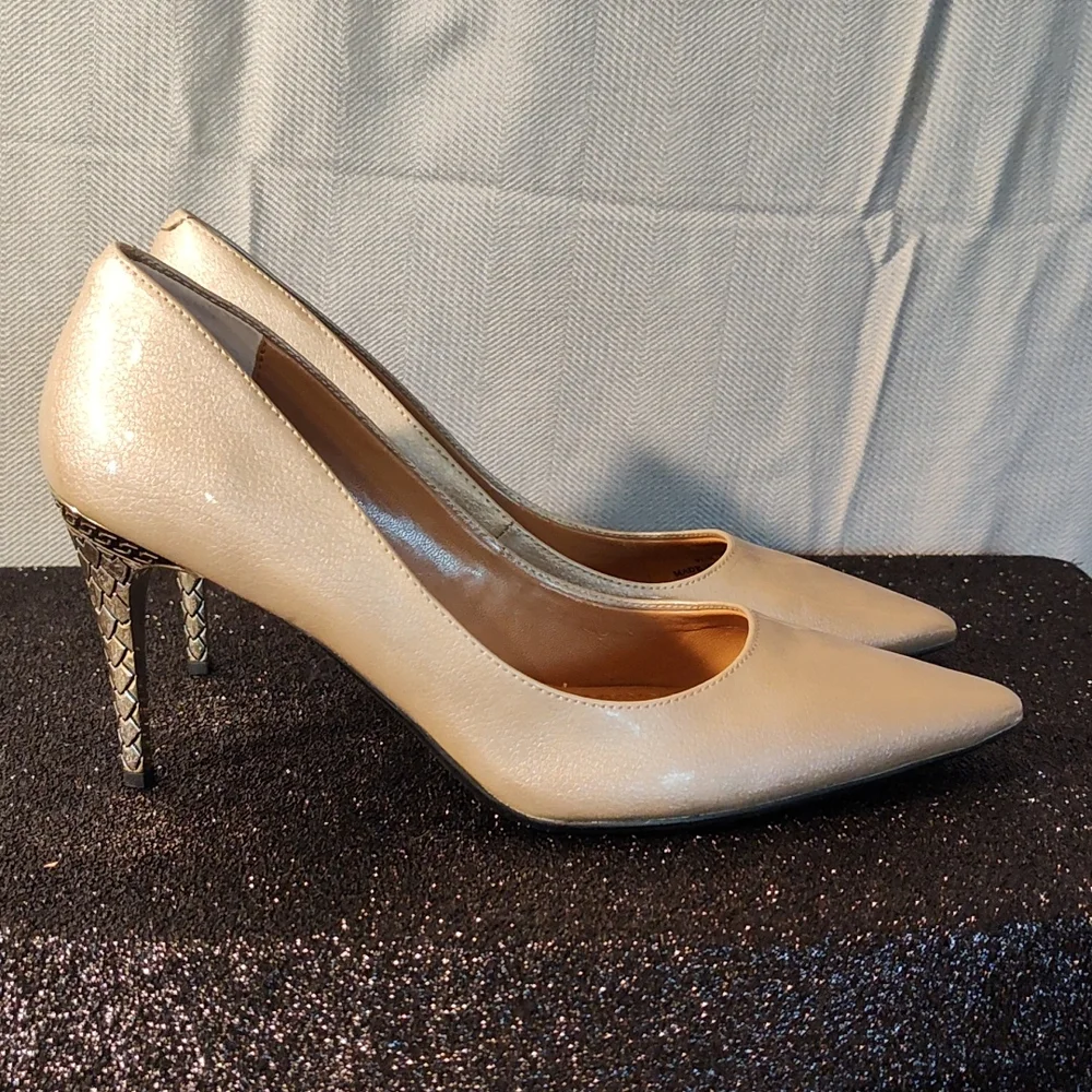 J.Renee Nude Pointed-Toe Pumps